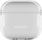 AirPods 4 dėklas - Decoded - Skaidrus - Silikono antibanga - LED indikatorius - Polikarbonatas