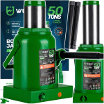 Automobilinis hidraulinis butelinis keltuvas su vožtuvu, 50 t, 285&ndash;465 mm, Wuber