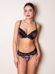 DIVA SHARM - Moteri&scaron;ka liemenėlė 76-108-BLACK_75D, 75D