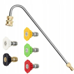 Komplektas Rosfix 5 purk&scaron;tukai + U formos antgalis &ndash; Greita jungtis 1/4", Max 250 bar, 34 cm