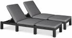 2-jų lauko gultų komplektas DAYTONA DELUXE, Graphite