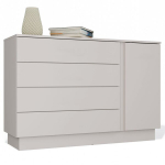 Komoda Top E shop Amber 1D4S, balta