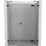 Du&scaron;o durys Mexen Lunar, de&scaron;ininės, 125 cm, transparent/black