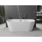 Vonia Mexen Oval+, 170 x 80 cm, White + Gun metal persipylimas