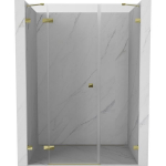 Du&scaron;o durys Mexen Lunar, kairinės, 120 cm, transparent/gold