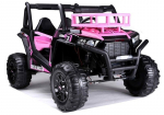 Dvivietis vaiki&scaron;kas elektrinis Buggy JS360, juodas/rožinis