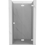 Du&scaron;o durys Mexen Lunar-F, sulankstomos, de&scaron;inė, 95 cm, transparent/white