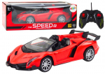 Sportinis automobilis su nuotolinio valdymo pultu, 1:18, raudonas