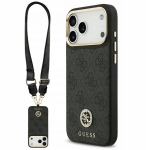 DĖKLAS &bdquo;GUESS 4G STRASS LOGO BIG STRAP MAGSAFE IPHONE 17 PRO MAX&ldquo;