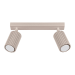 Sollux Lighting sieninis &scaron;viestuvas Karbon, taupe spalvos