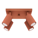 Sollux Lighting lubinis &scaron;viestuvas Karbon 4, raudonos ochros spalvos