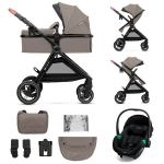 Univesralus vežimėlis Kinderkraft Esme 3in1, Sand Beige
