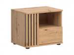 Spintelė prie lovos Black Red White Vabres, ruda
