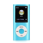 MP3 grotuvas su &bdquo;Bluetooth&ldquo; ir 32 GB kortele, studentams, mėlynas