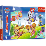 Dėlionė Trefl Paw Patrol su blizgučiais, 14835, 100 d.