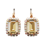 Auskarai moterims DiamondSky &bdquo;Lourdes II (Golden Shadow)&ldquo; su Swarovski kristalais