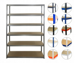Metalinis sandėliavimo stovas Helios 213x180x50 cm, 6 lentynos, 175 kg/lentyna