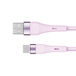 Kruger&matz Usb-c kabel, 1m, silikoninis, rožinis