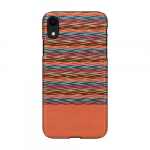 Man & Wood Natūralaus medžio dėklas skirtas iPhone XR &ndash; Browny Check juodas
