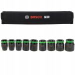 Bosch 9 vnt. smūginių lizdų rinkinys 1/2", 10-27 mm
