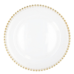 Homla stiklinė lėk&scaron;tė Golden Balls, 33 cm