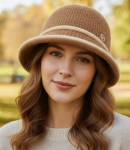 Moterų skrybėlė cloche lopas gėlė Agrafka, Universalus