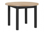 Stalas Black Red White Balard, juodas/rudas