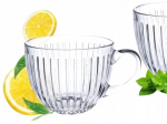 Stiklinė su ąseliu 460 ml, banguota, stambi stiklo