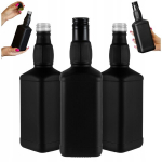 10x Stiklinės buteliai Daniels 500 ml juodi matiniai
