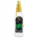 Dekoratyvinė butelis "mięt&oacute;wka" 500ml, stiklinis, su kam&scaron;teliu