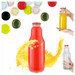 Fruit 1l Stiklinis butelis sultims, pienui, sirupui