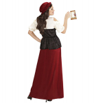 &bdquo;TAVERN WENCH&ldquo; (suknelė, korsetas, kaklo papuo&scaron;alas, galvos apdangalas)