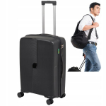 Kelioninis lagaminas Wowbag 7918 M 70L tamsiai pilkas