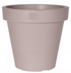 Apvalus plastikinis gėlių vazonas smėlio spalvos didelis 80cm 1vnt.