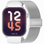 I&scaron;manusis laikrodis Gravity Gt28-10 baltas/sidabrinis su apyranke