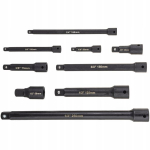 Smūginės prailgintuvų rinkinys 1/4" 3/8" 1/2" &ndash; 9 vnt.