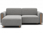 Kampinė sofa Eltap Acossta, ruda