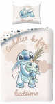 Lilo & Stitch &bdquo;Miego laikas&ldquo; medvilninis patalynės komplektas 140x200 + 70x90 &ndash; Halantex LS-8699BL