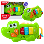 Interaktyvus muzikinis pianinas "Krokodilas", žalias