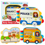 Interaktyvi edukacinė knyga "Transporto priemonės" su garso efektais