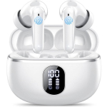 Sportinės ausinės, 40 val., Bluetooth 5.4, baltos