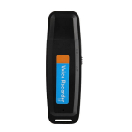 USB laikmena USB atmintinė, garso įra&scaron;ytuvas, 32 GB, juoda