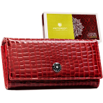 Didelė piniginė moterims Peterson, raudona