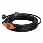Vamzdžių &scaron;ildymo kabelis 9 m 23W/m su įmontuotu termostatu, PVC, metalas, plastikas