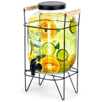 Stiklainis gėrimams, 5,5 l, juodas