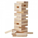 Tumble Tower žaidimas, 60 kaladėlių, 18x18x60 cm, pu&scaron;ies mediena