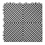 Drenažo grindų kilimėlis, 31x31x1,5 cm, juodas, PP medžiaga