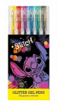 Disney Lilo & Stitch geliniai ra&scaron;ikliai su blizgučiais, 6 spalvos