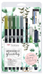 Tombow Wcs-gr akvarelinių žymeklių rinkinys, 9 vnt.