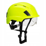 Portwest Ps80 kask su integruota apsaugine skydeliu, geltonas